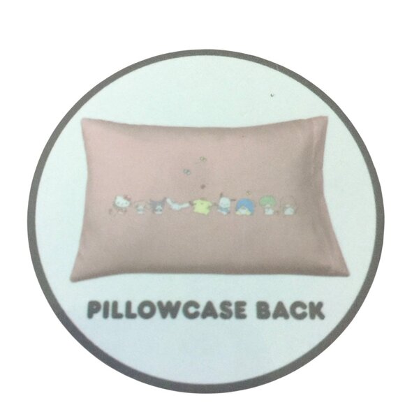 Hello Kitty and Friends Twin Sheet Set 3 Piece Set Lilac White Hello Kitty Kurom - Picture 4 of 4